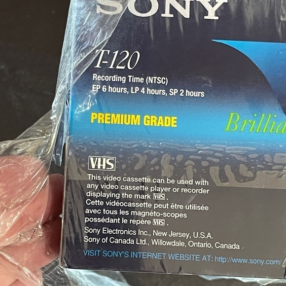 Sony premium VHS 6 hour blank tapes set of six new - Picture 11 of 13
